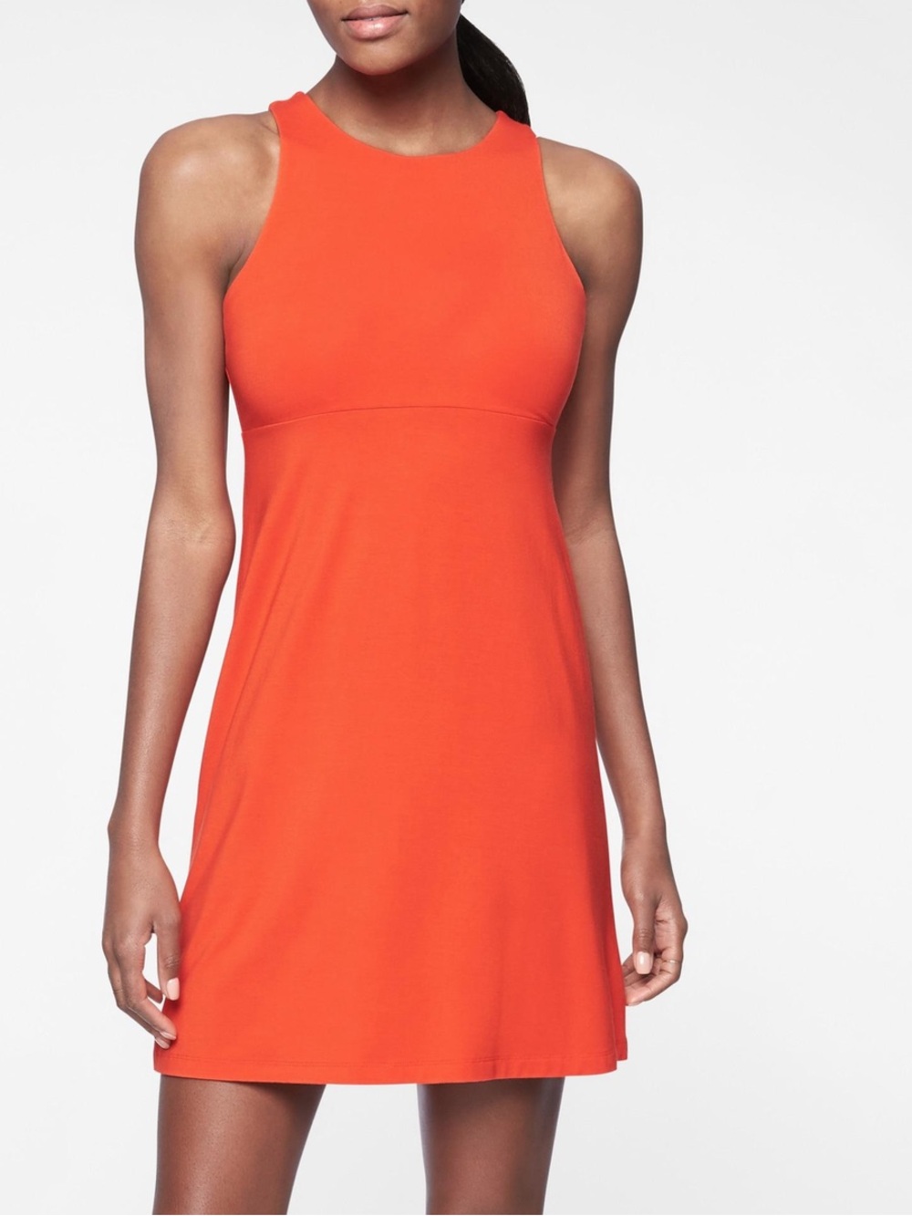 Athleta Bright Orange Santorini Dress Size M